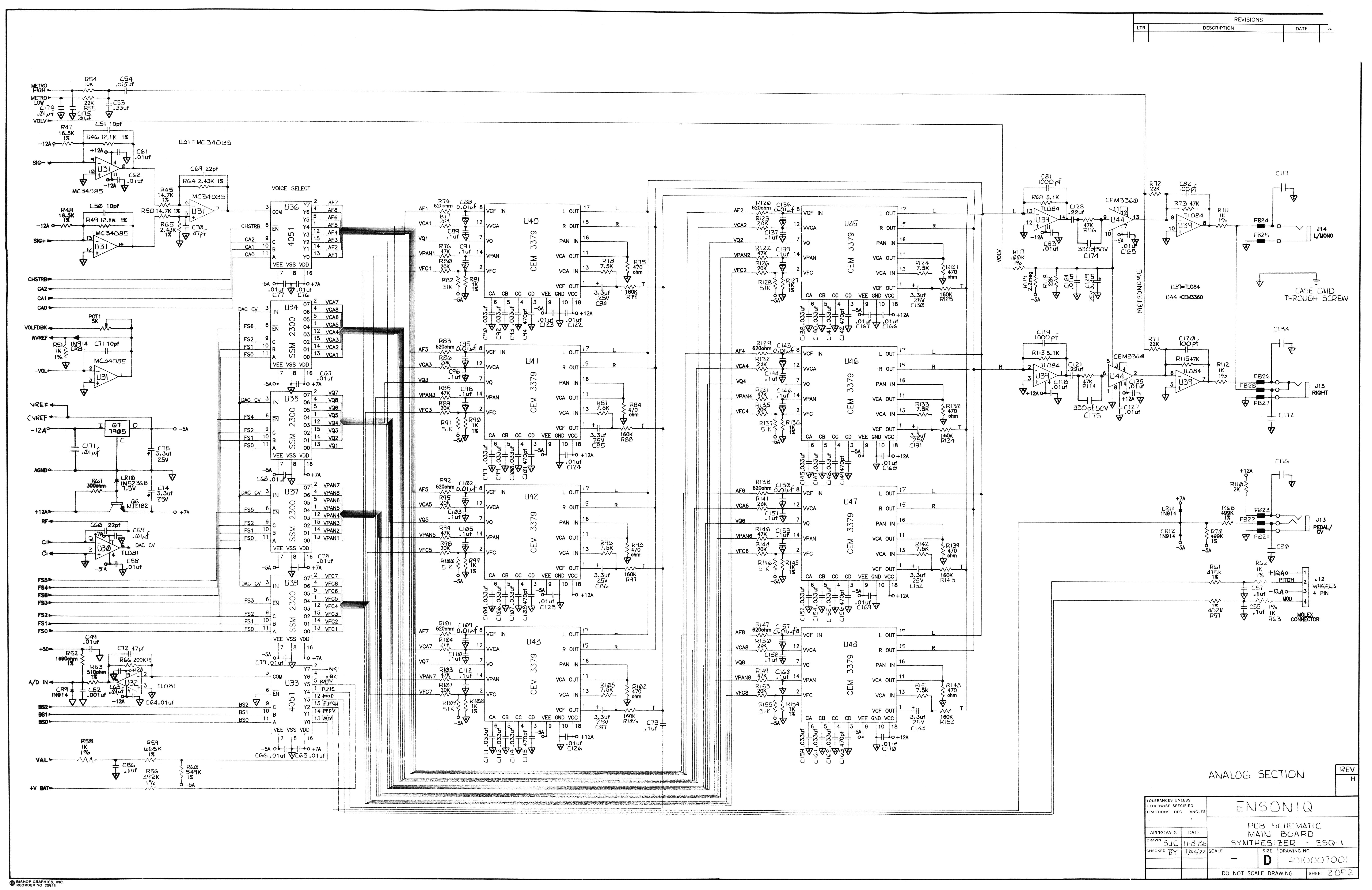 Ensoniq Technical Documents and Schematics - R-Massive